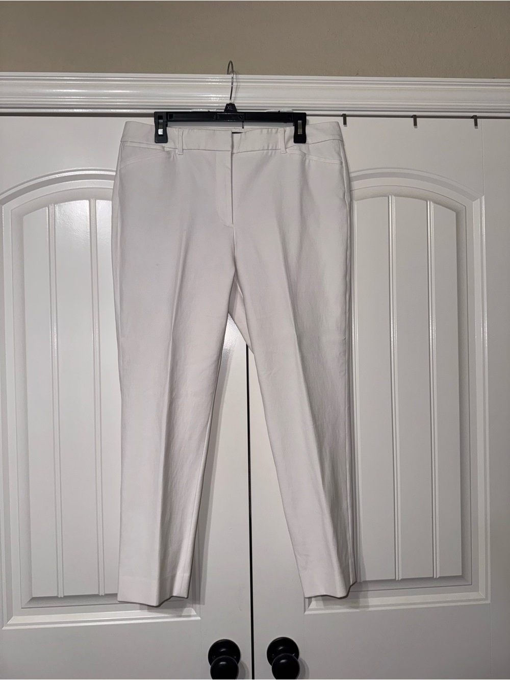 White House Black Market Slim Ankle Pants. Antique White. Size 12